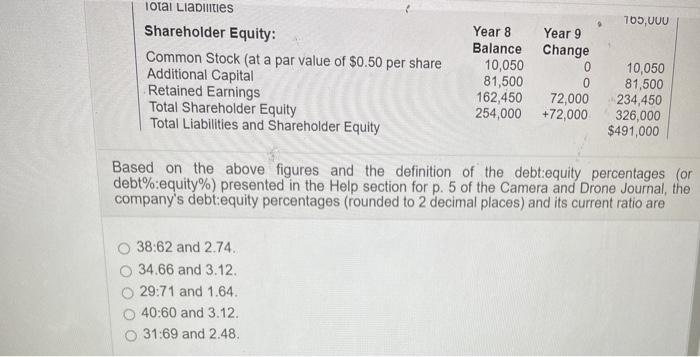 $106,000 228,000 263,000 $491,000 Given the