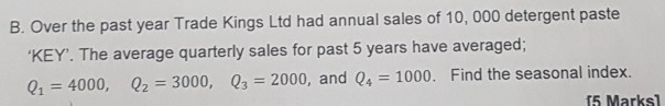 B. Over the past year Trade Kings Ltd had annual