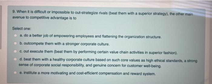 9. When it is difficult or impossible to