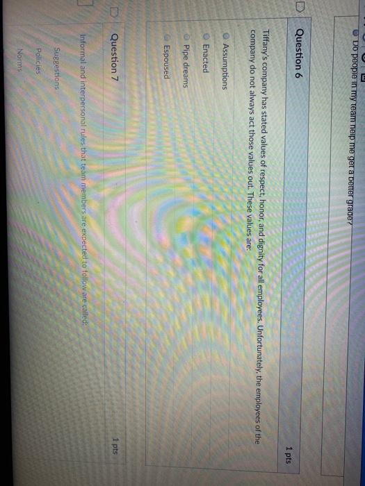 Do people in my team neip me get a better grade