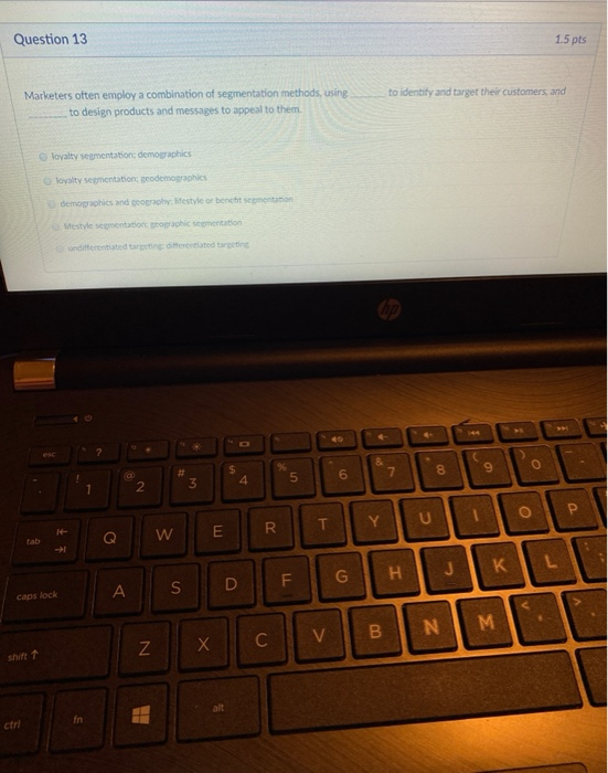 Question 11 1.25 Seminole State College