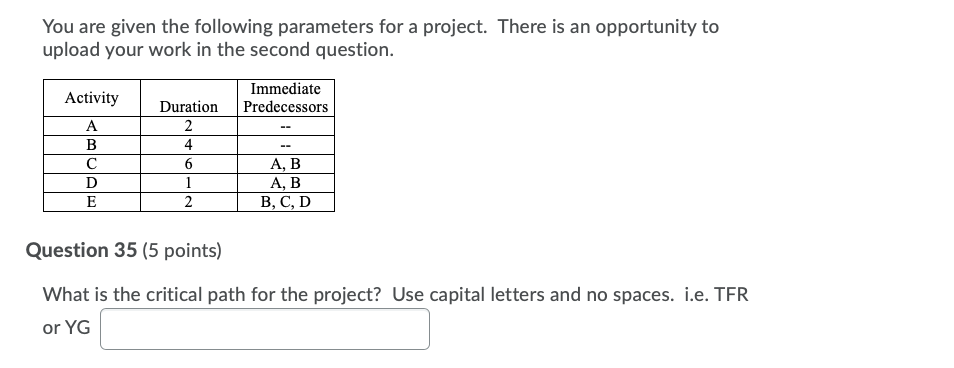 You are given the following parameters for a