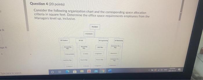 Question 4 (20 points) Consider the following