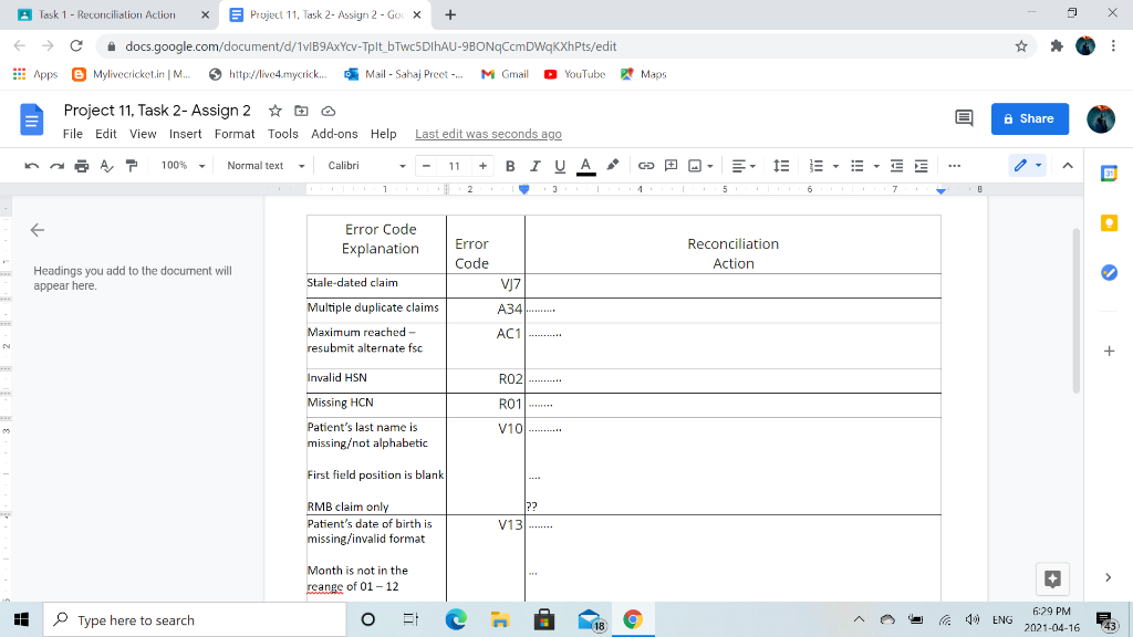 undefined Task 1 - Reconciliation Action Project