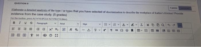 please quickly QUESTION 8 What is the type / or
