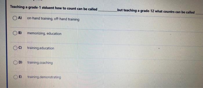 Which of the following includes five basic