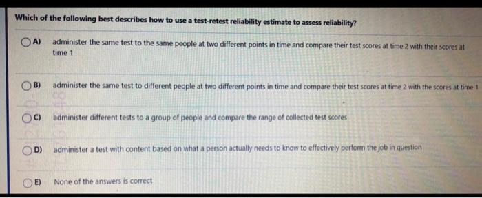 Which of the following includes five basic