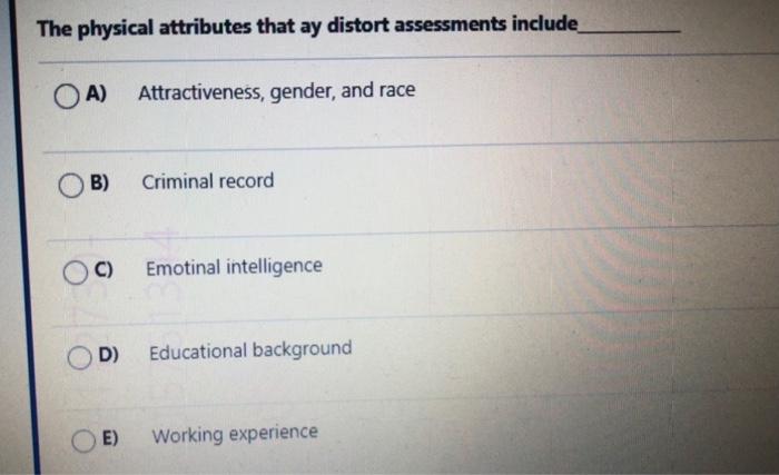 Which of the following includes five basic