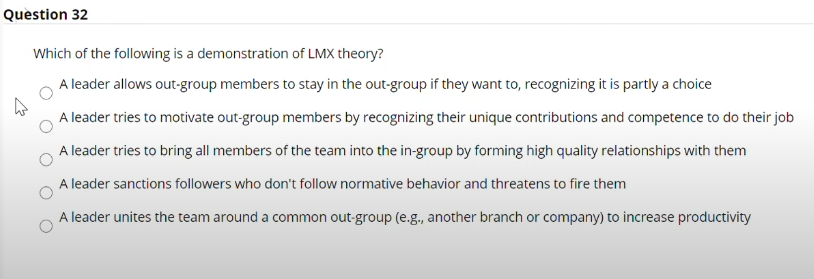 Question 32 Which of the following is a