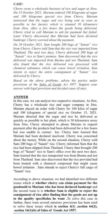 BUSINESS LAW SUBJECT. please make situation 1,