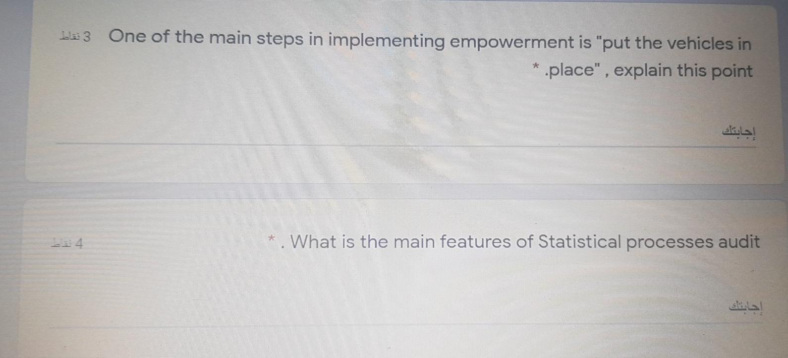 1a3 One of the main steps in implementing