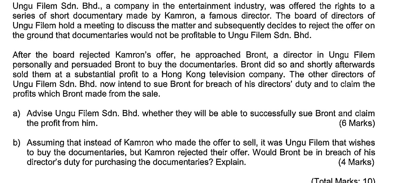 Ungu Filem Sdn. Bhd., a company in the