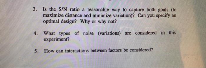 3. Is the S/N ratio a reasonable way to capture