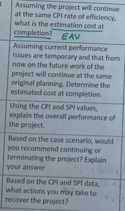 projects management: please calculate showing all