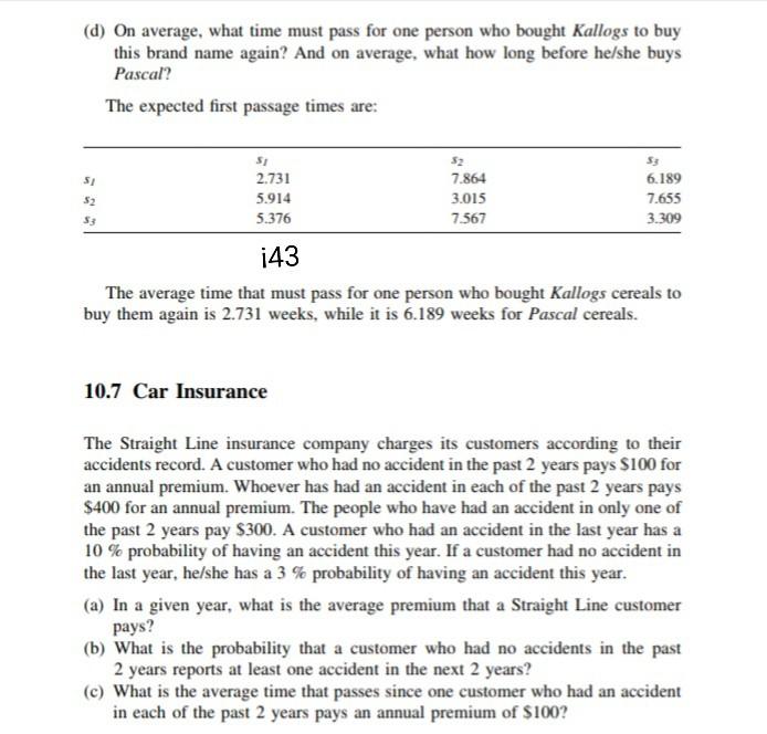 (d) On average, what time must pass for one