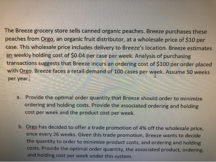 The Breeze grocery store sells canned organic