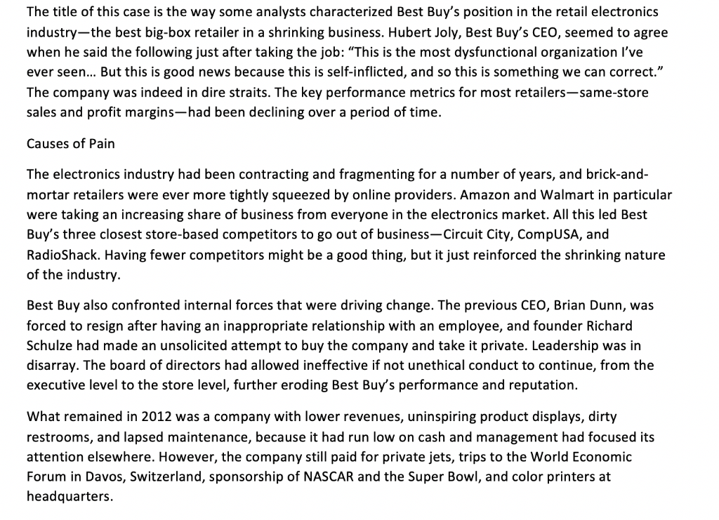 The title of this case is the way some analysts