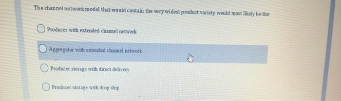 The channel network model that would contain the