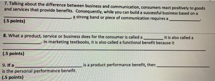 7. Talking about the difference between business