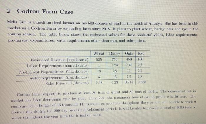 2 Codron Farm Case Melis Gn is a medium-sized