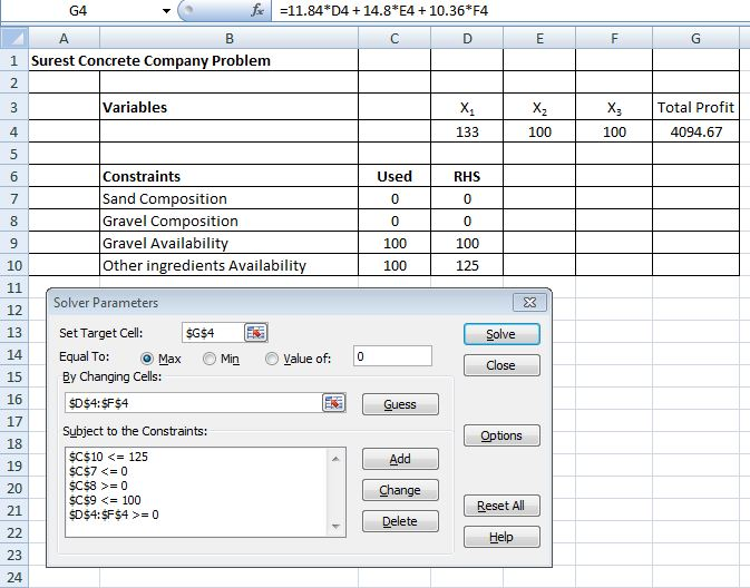 G4 fx =11.84*D4 + 14.8*E4 + 10.36*F4 A B B C D E