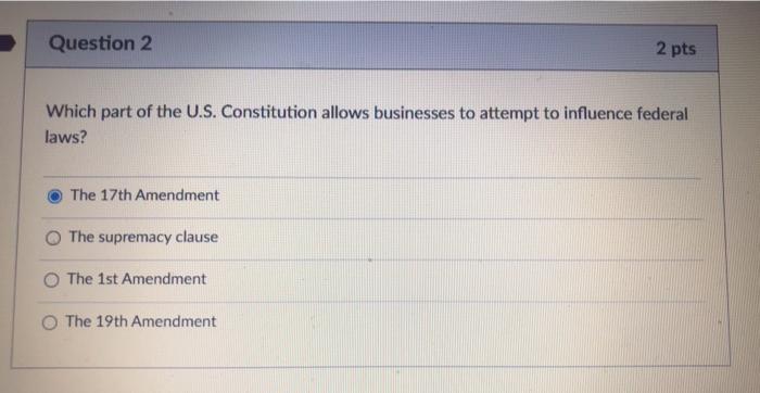 questions 2,6 and 12 Question 2 2 pts Which part