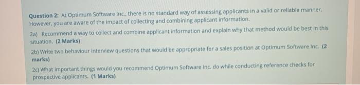 OPTIMUM SOFTWARE INC. At Optimum Software Inc.,