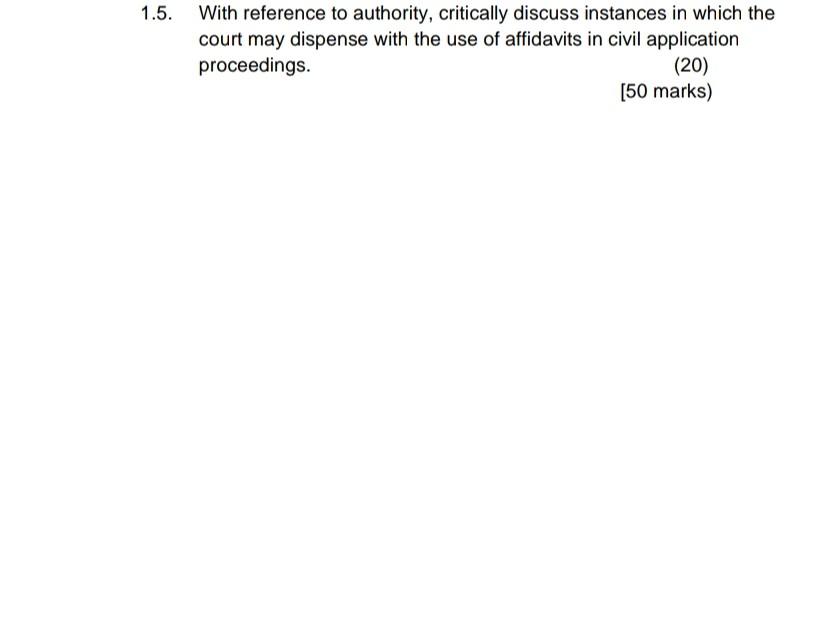 With reference to authority, critically discuss