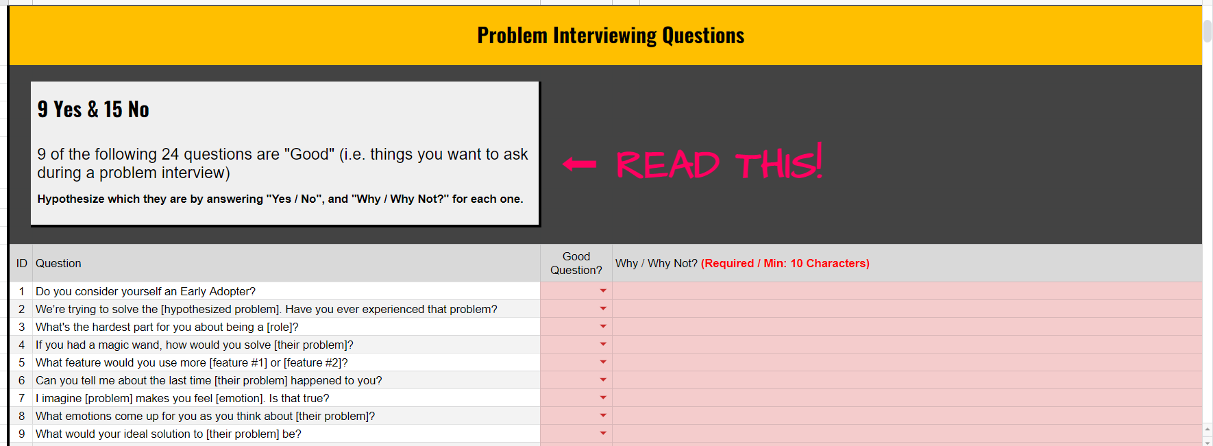 the question is clear whether you write yes or no