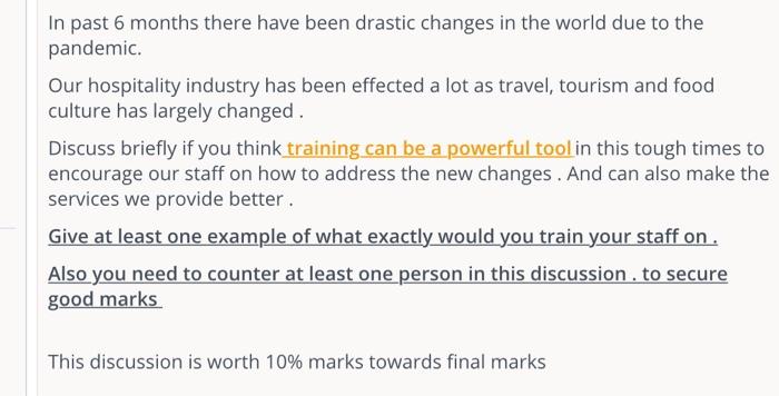 In past 6 months there have been drastic changes