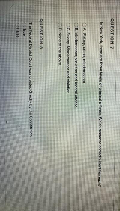 QUESTION 5 A duty and a right are obligations of