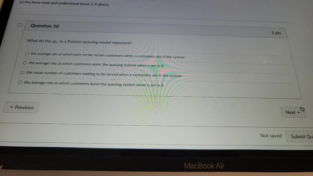 (c) You have read and understood items 1-0 above.