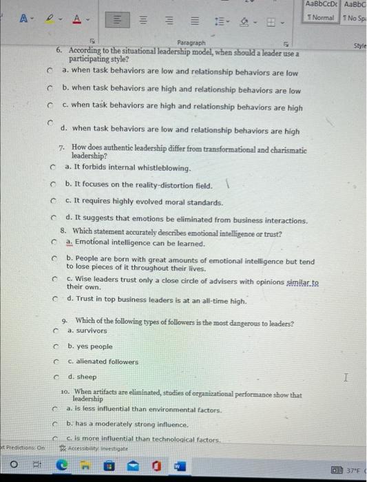 Styles 1 According to John Kotter, leadership c.