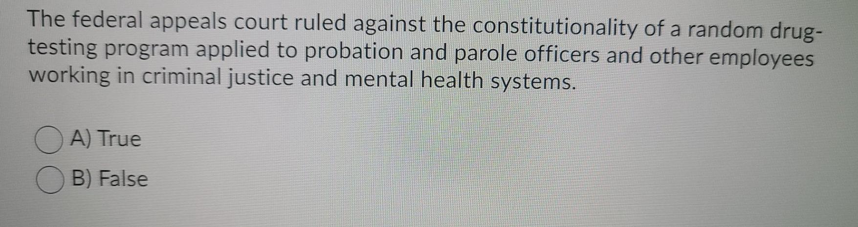 The federal appeals court ruled against the