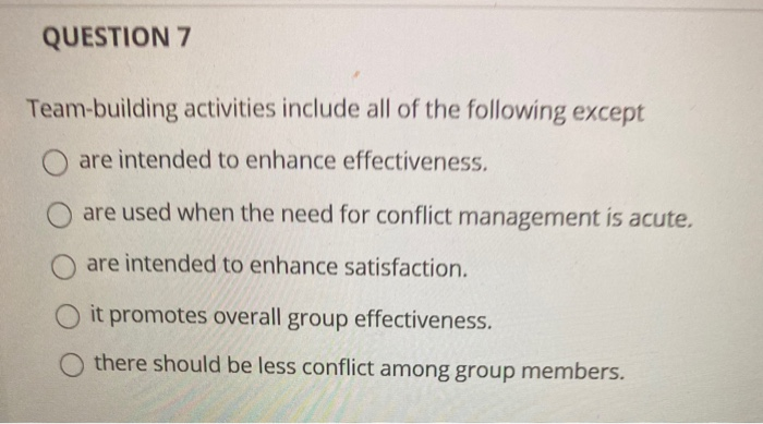 QUESTION 4 Who will usually have the greatest