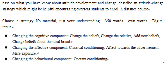 base on what you have know about attitude