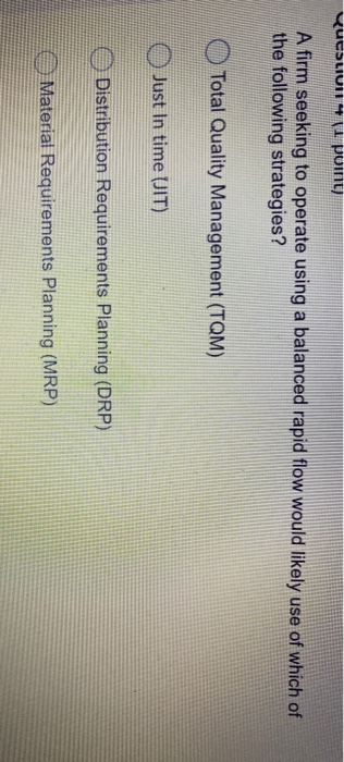 VuCSLIUIUM point) A firm seeking to operate using