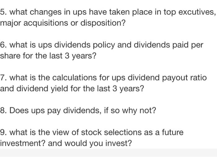 I have my research paper due over ( united parcel