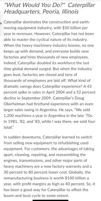 i want help with question 1 and 2 "What Would You