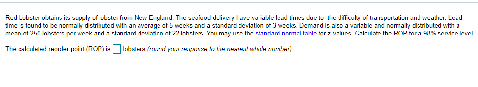 Red Lobster obtains its supply of lobster from