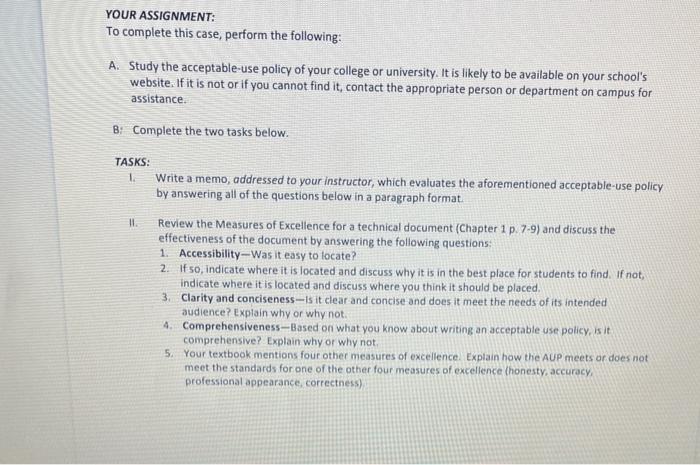 AUP ASSIGNMENT-Researching Your College or