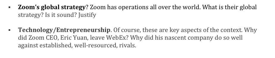 Zoom's global strategy? Zoom has operations all