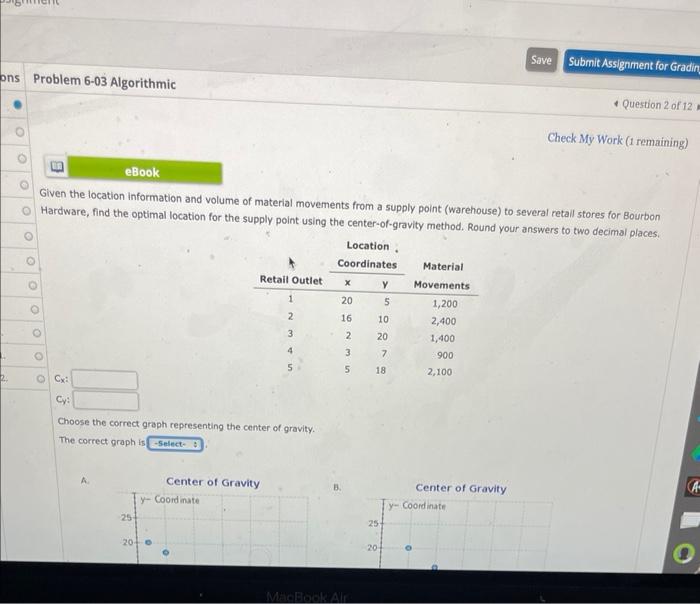 Given the location information and volume of