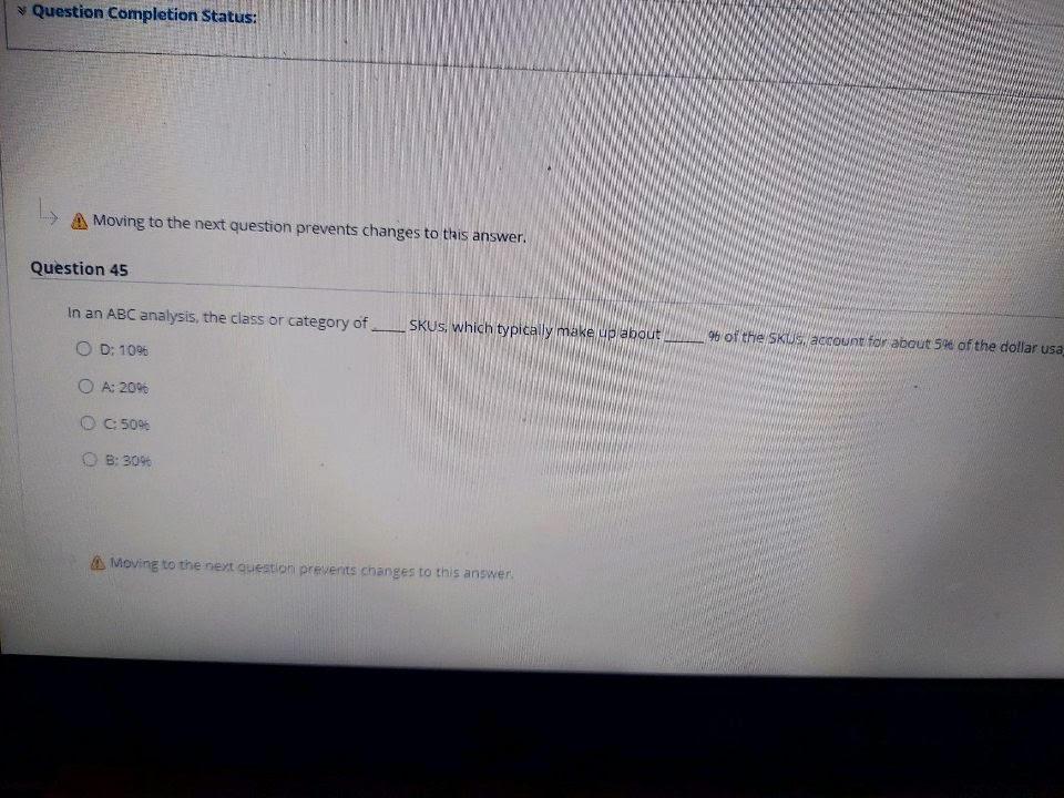 Question Completion Status: Moving to the next