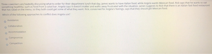 Three coworkers are heatedly discussing what to