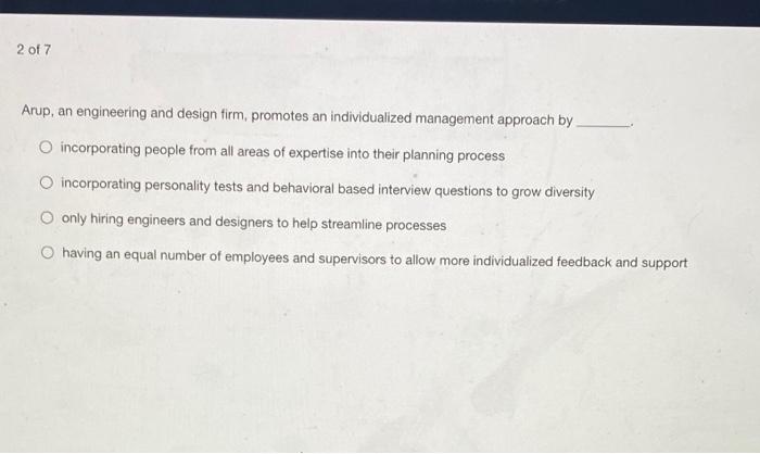 2 of 7 Arup, an engineering and design firm,