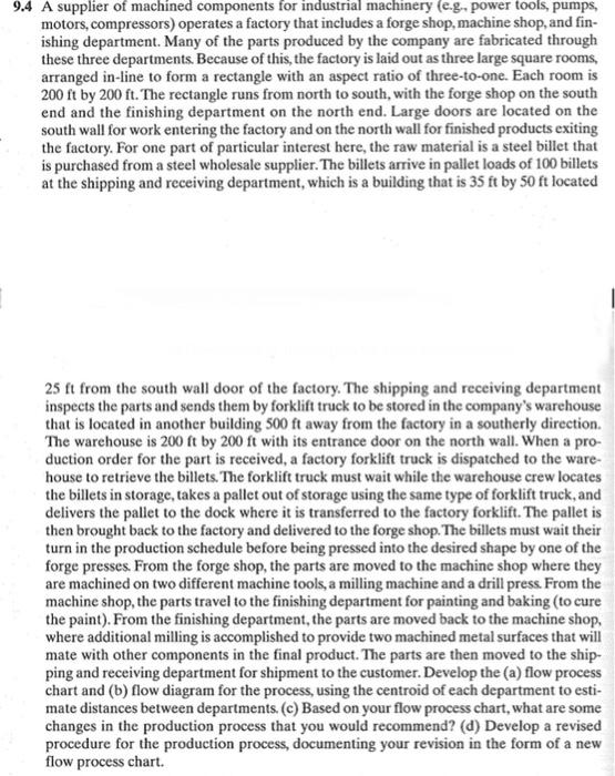 9.12 Develop a relationship map for the machinery