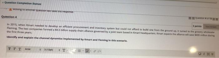 Question Completion Status: 2 Moving to another