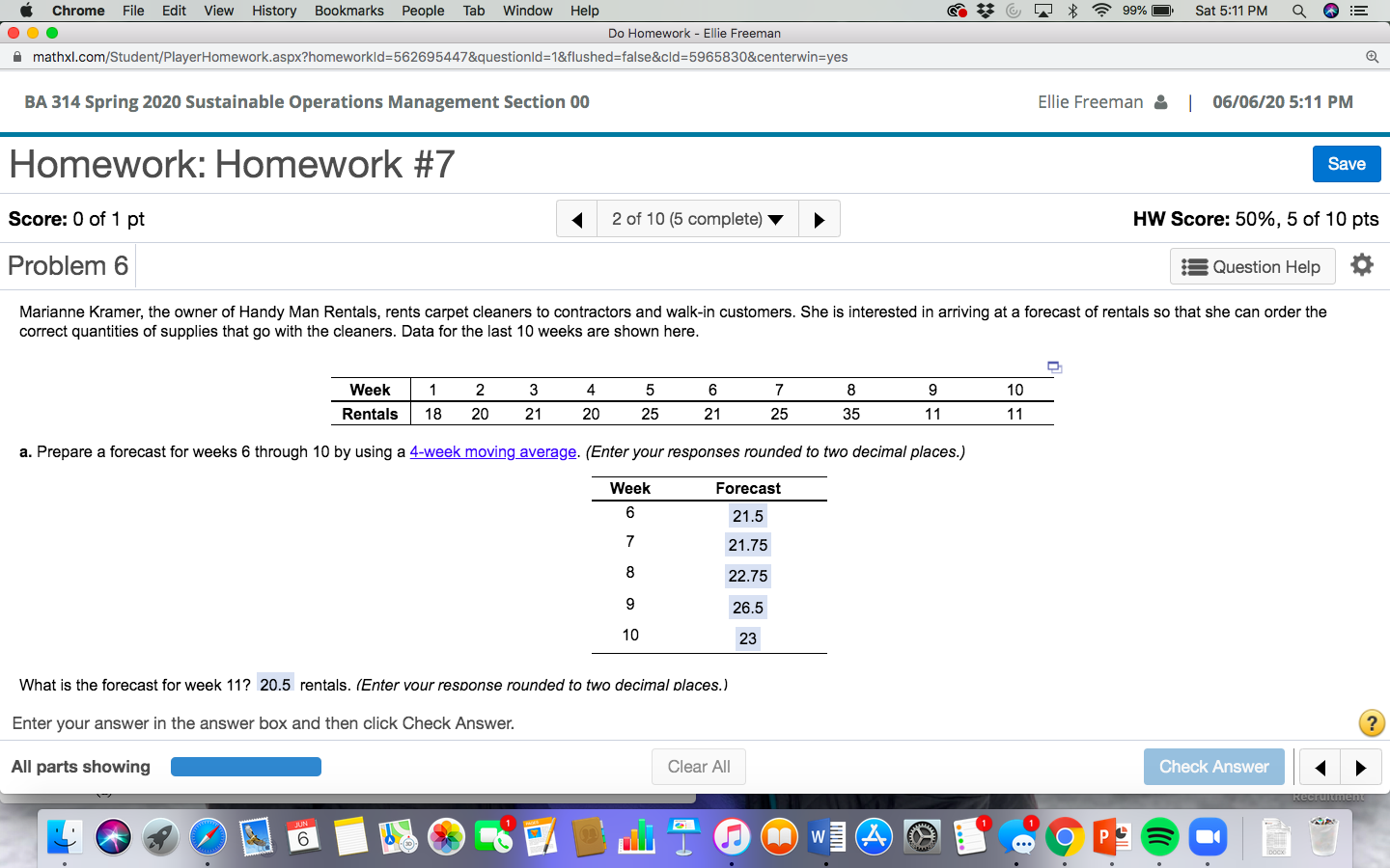 I need an answer for B, the deviation. * 99% Sat