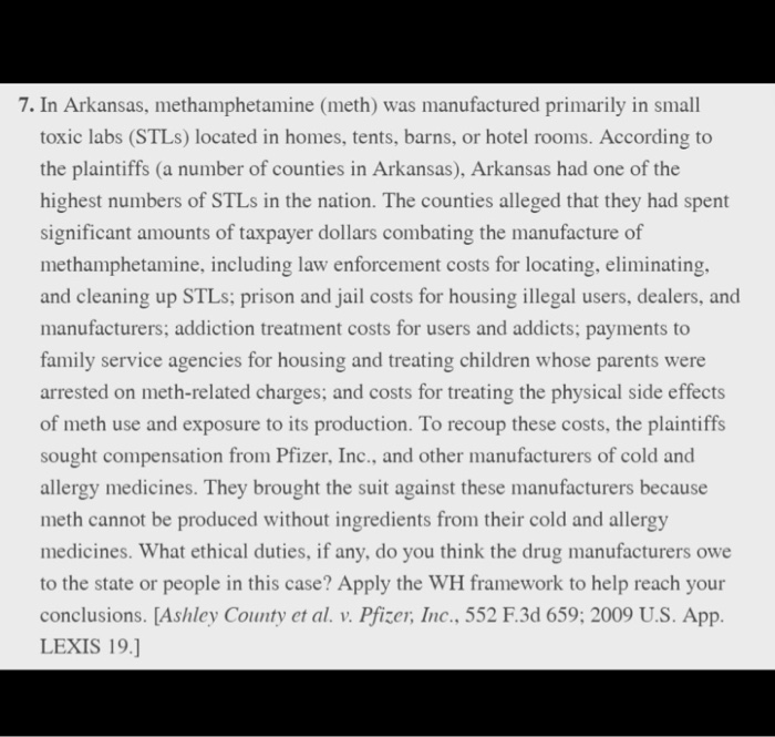 7. In Arkansas, methamphetamine (meth) was